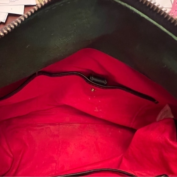 Dooney & Bourke zip sac bag black distressed leather zipper closure EUC - Picture 13 of 13